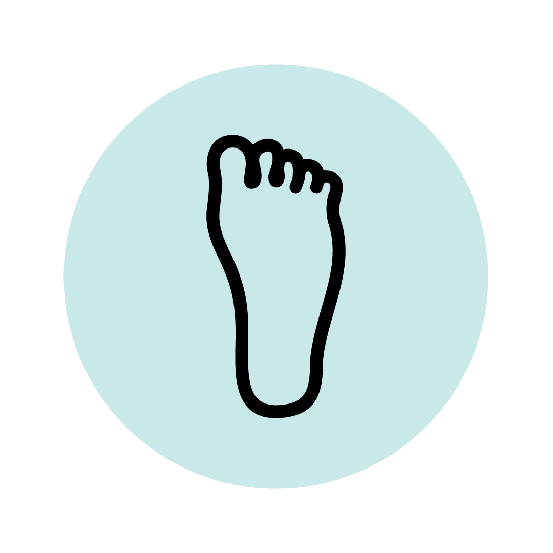 flat feet icon