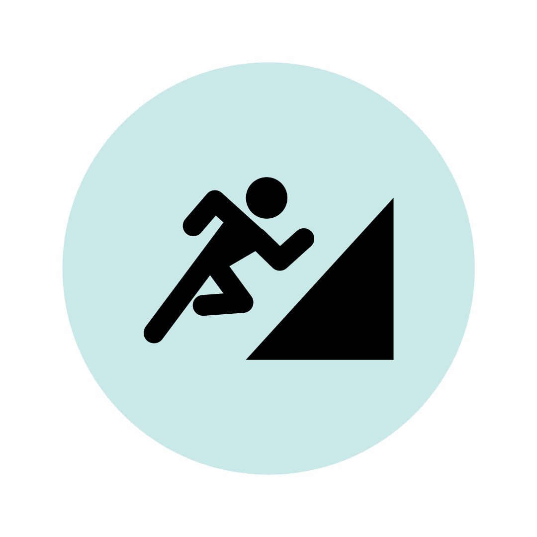 running uphill logo