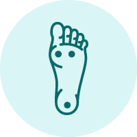 warts on foot icon