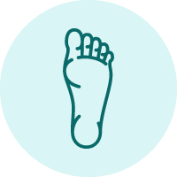 bottom foot icon
