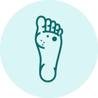foot disease icon