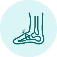 foot pain icon